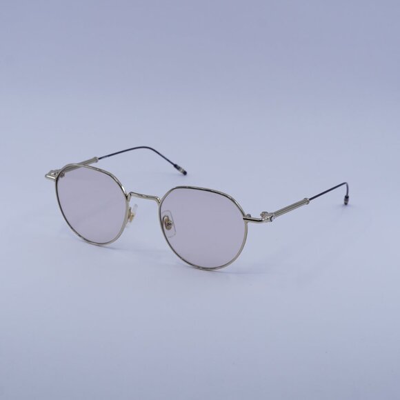 Montblanc MB0060S 002 Sunglasses Gold/Black Square Frame, Brown Lenses main image 5